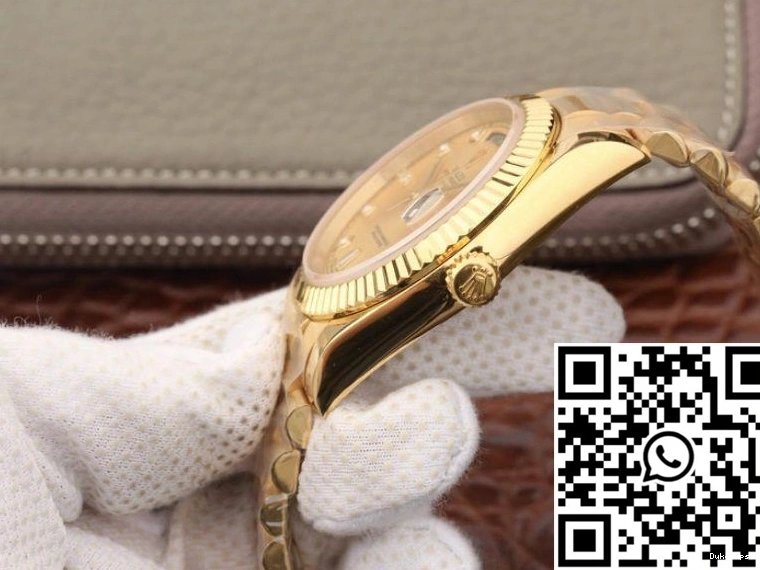 Factory Rolex Dial Gold 218238 EW Yellow Day-Date II 18K 40MM 0424